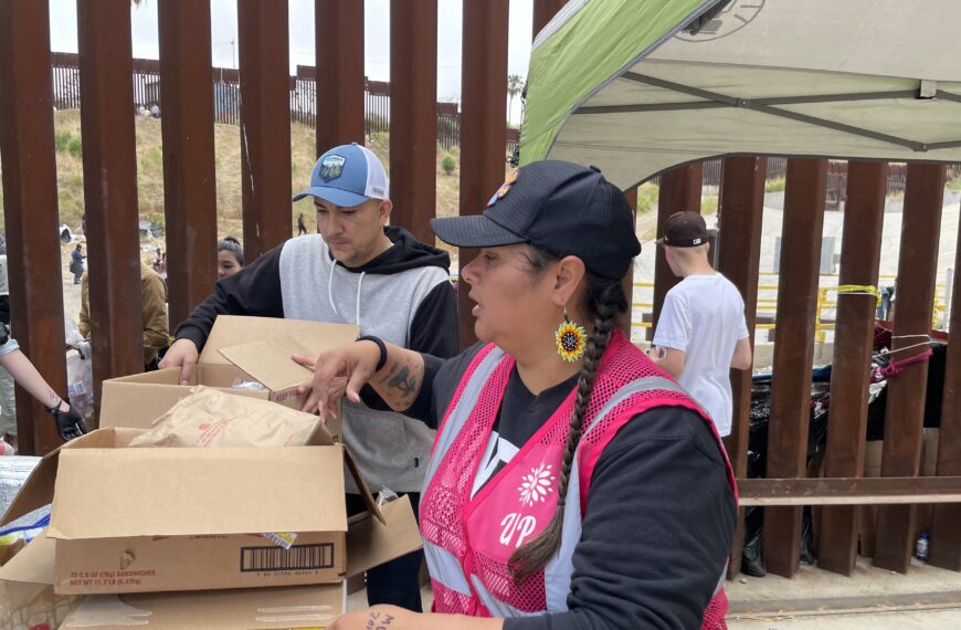 Asistencia humanitaria en la frontera